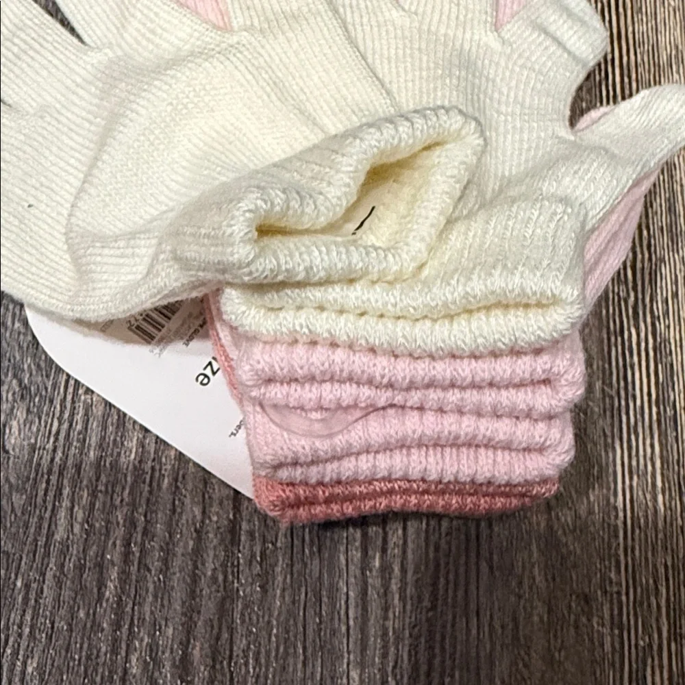 Wonder Nation Blush Knit Hat and Gloves Set